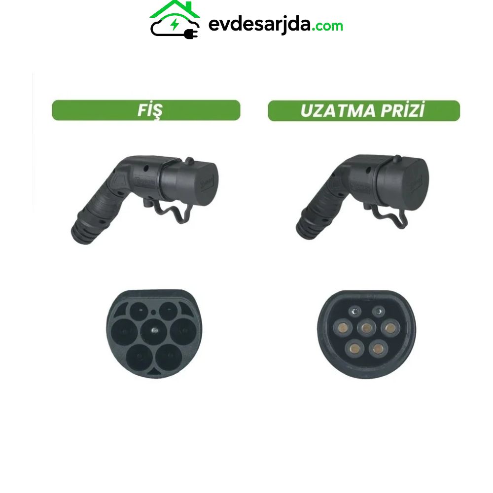 Viego 22 kW 32A 3 Faz 5 Metre Tip 2 Şarj Kablosu