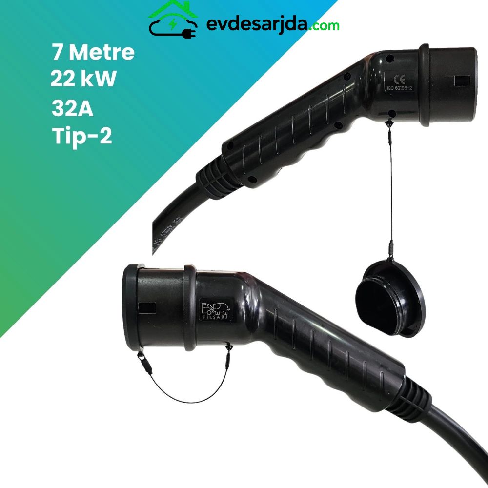 Filşarj 22 kW Tip 2 Şarj Kablosu