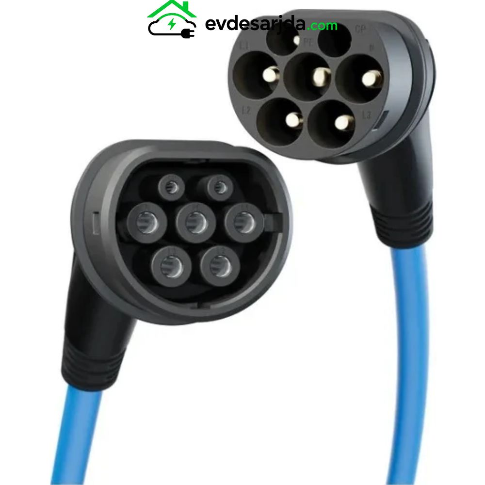 Ever Charger 22 kW 32A Tip 2 elektrikli araç şarj kablosu