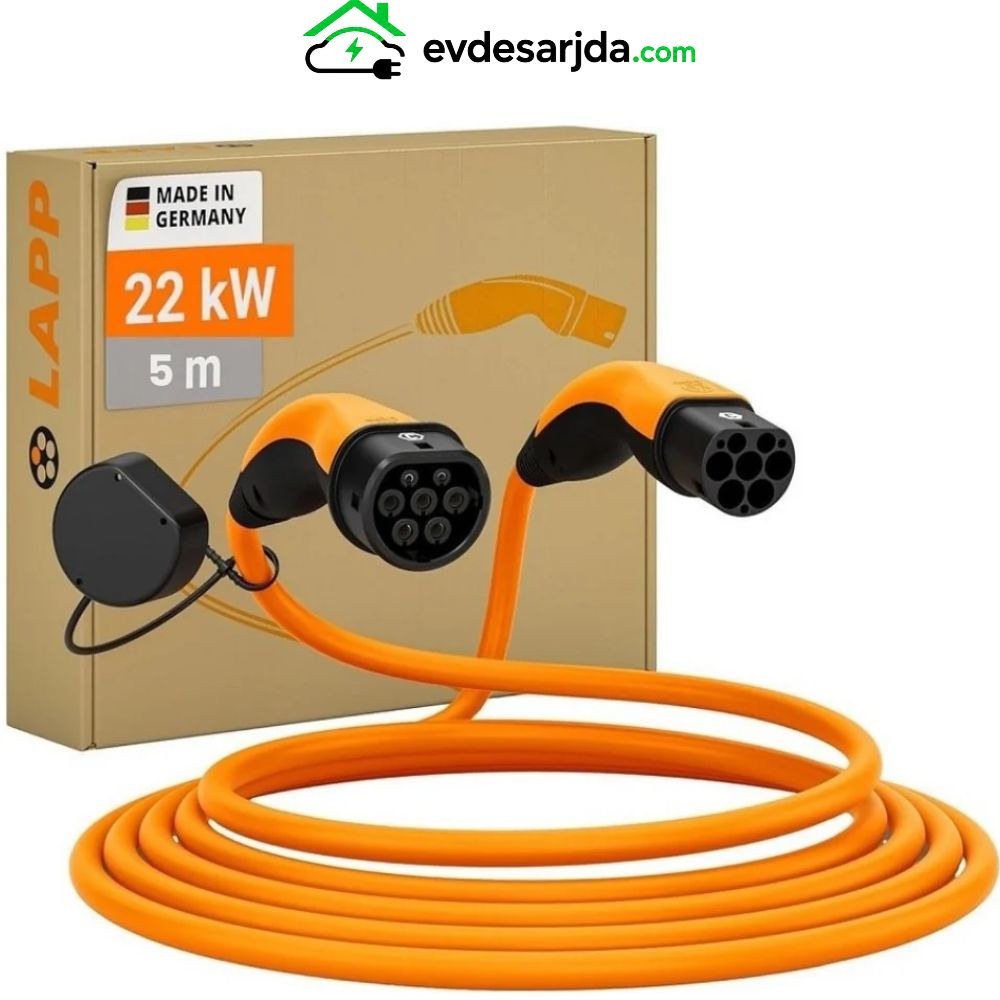 LAPP Elektrikli Araç 22 kW 32A 5m Tip 2 Şarj Kablosu